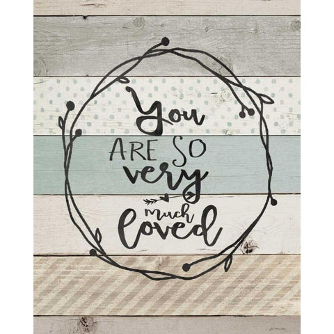 You Are So Loved Gold Ornate Wood Framed Art Print with Double Matting by Moulton, Jo
