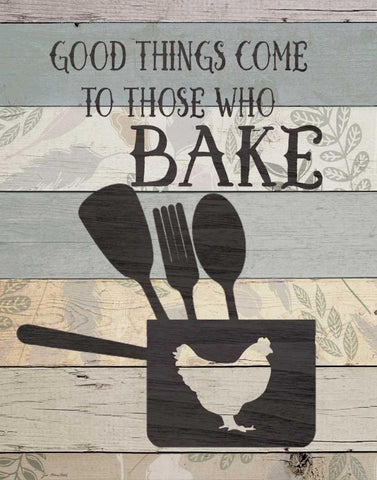 Those Who Bake White Modern Wood Framed Art Print with Double Matting by Moulton, Jo