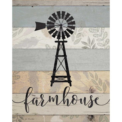 Farmhouse White Modern Wood Framed Art Print by Moulton, Jo