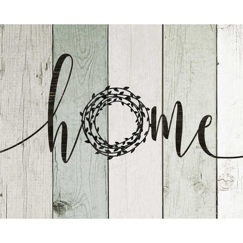 Home Rustic Wreath II Gold Ornate Wood Framed Art Print with Double Matting by Moulton, Jo