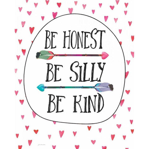 Kind White Modern Wood Framed Art Print by Moulton, Jo