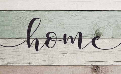 Home White Modern Wood Framed Art Print with Double Matting by Moulton, Jo