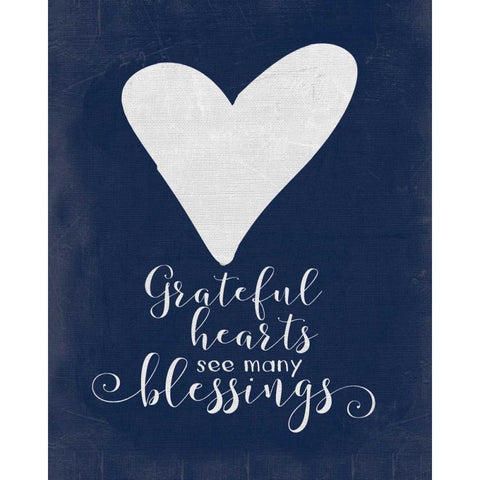 Grateful Heart Gold Ornate Wood Framed Art Print with Double Matting by Moulton, Jo