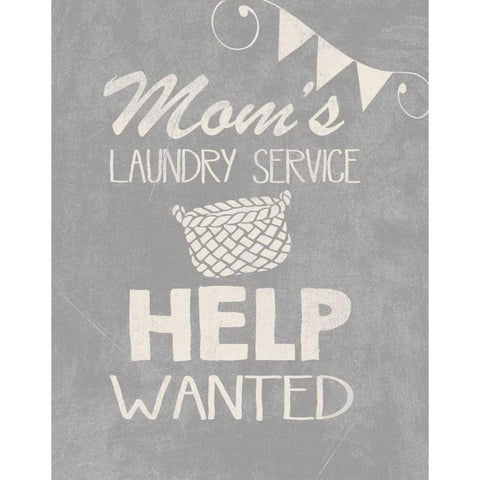 Moms Laundry Gold Ornate Wood Framed Art Print with Double Matting by Moulton, Jo