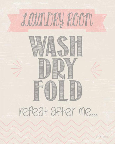 Repeat After Me White Modern Wood Framed Art Print with Double Matting by Moulton, Jo