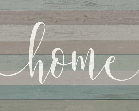 Rustic Home Script Black Ornate Wood Framed Art Print with Double Matting by Moulton, Jo