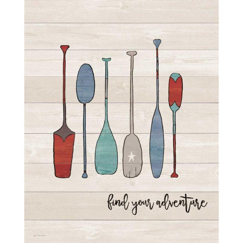 Find Your Adventure White Modern Wood Framed Art Print by Moulton, Jo