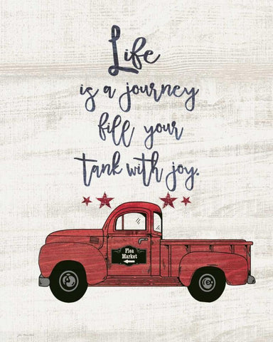 Life is a Journey Black Ornate Wood Framed Art Print with Double Matting by Moulton, Jo