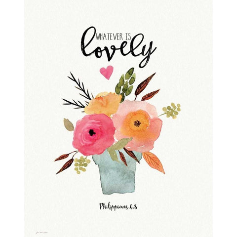 Lovely Black Modern Wood Framed Art Print by Moulton, Jo