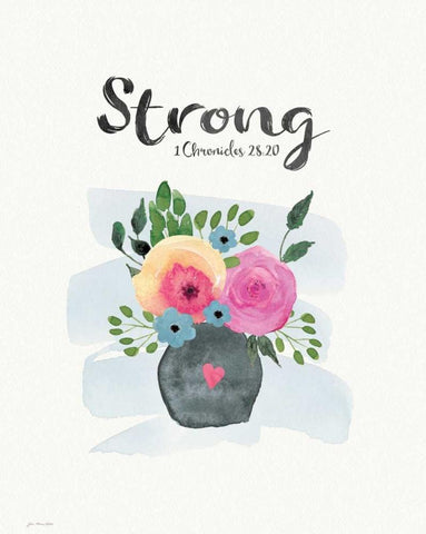 Strong Black Ornate Wood Framed Art Print with Double Matting by Moulton, Jo