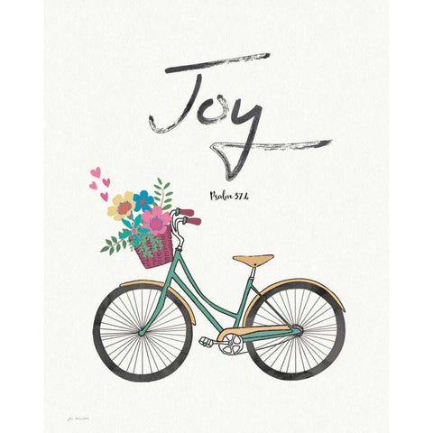 Joy White Modern Wood Framed Art Print by Moulton, Jo