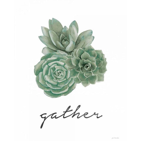 Gather Gold Ornate Wood Framed Art Print with Double Matting by Moulton, Jo