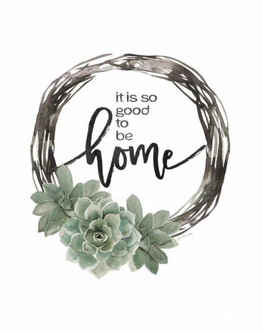 Good to Be Home Black Ornate Wood Framed Art Print with Double Matting by Moulton, Jo