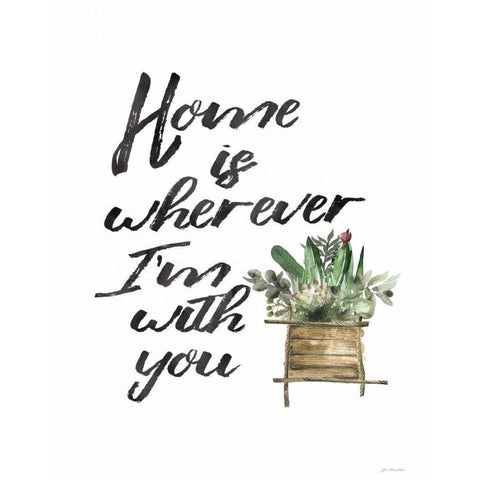 Home with You Black Modern Wood Framed Art Print by Moulton, Jo