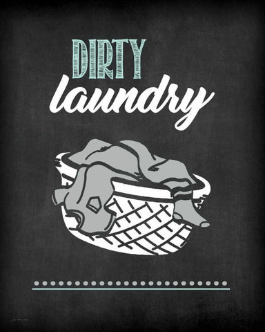 Dirty Laundry White Modern Wood Framed Art Print with Double Matting by Moulton, Jo