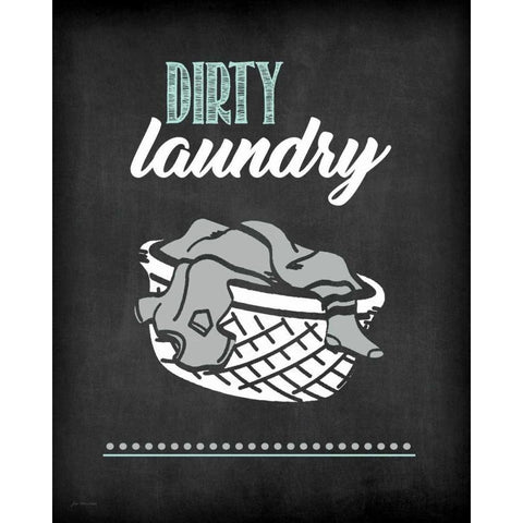 Dirty Laundry Black Modern Wood Framed Art Print by Moulton, Jo