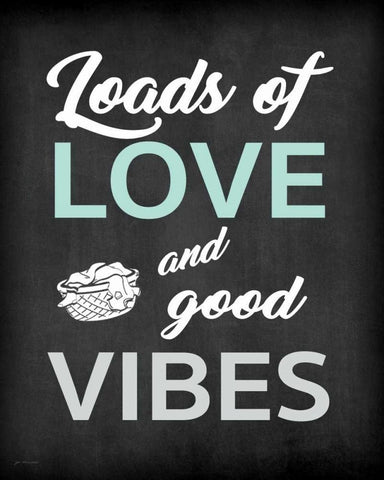 Loads of Love White Modern Wood Framed Art Print with Double Matting by Moulton, Jo