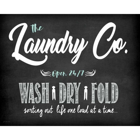 Laundry Co.  Gold Ornate Wood Framed Art Print with Double Matting by Moulton, Jo