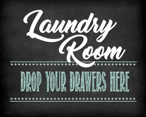 Drop Your Drawers White Modern Wood Framed Art Print with Double Matting by Moulton, Jo