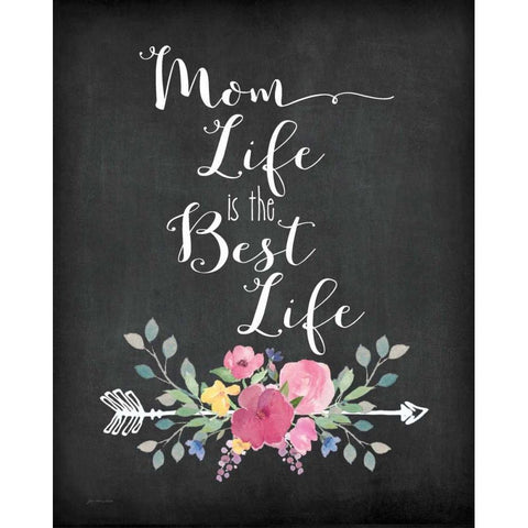 Mom Life Gold Ornate Wood Framed Art Print with Double Matting by Moulton, Jo