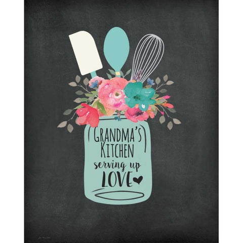 Grandmas Kitchen Gold Ornate Wood Framed Art Print with Double Matting by Moulton, Jo