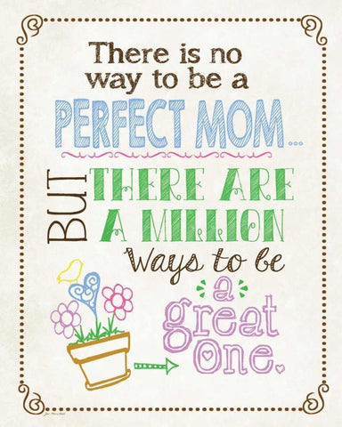 Perfect Mother White Modern Wood Framed Art Print with Double Matting by Moulton, Jo