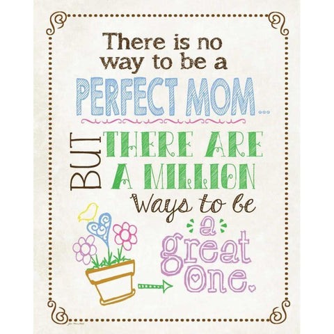 Perfect Mother Black Modern Wood Framed Art Print by Moulton, Jo