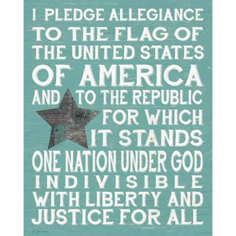 Pledge I Black Modern Wood Framed Art Print by Moulton, Jo