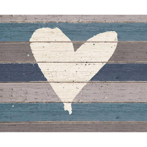 Country Heart Black Modern Wood Framed Art Print by Moulton, Jo