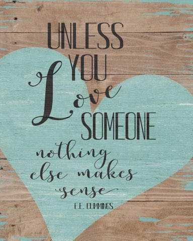 Love Someone Black Ornate Wood Framed Art Print with Double Matting by Moulton, Jo