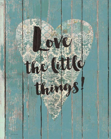 Little Things Black Ornate Wood Framed Art Print with Double Matting by Moulton, Jo