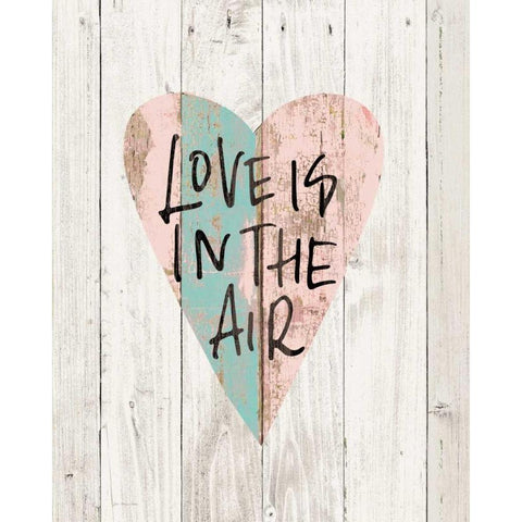 Love in the Air White Modern Wood Framed Art Print by Moulton, Jo