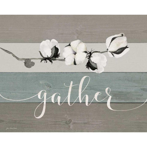 Gather White Modern Wood Framed Art Print by Moulton, Jo