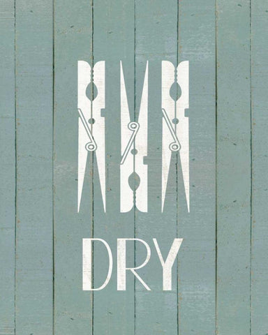 Wash House Dry White Modern Wood Framed Art Print with Double Matting by Moulton, Jo