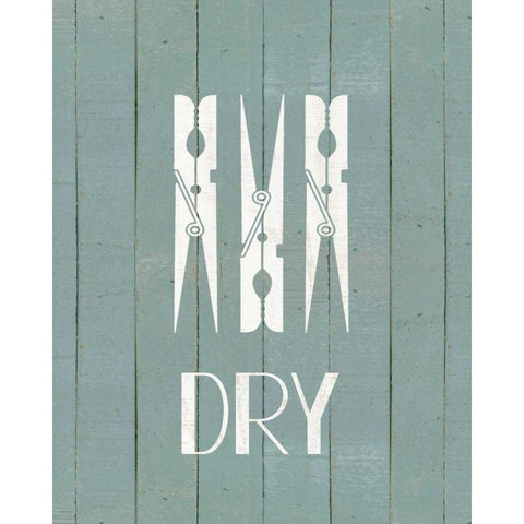 Wash House Dry Black Modern Wood Framed Art Print by Moulton, Jo