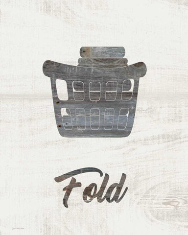 Barnwood Fold White Modern Wood Framed Art Print with Double Matting by Moulton, Jo