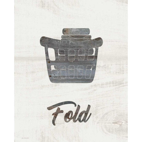 Barnwood Fold White Modern Wood Framed Art Print by Moulton, Jo