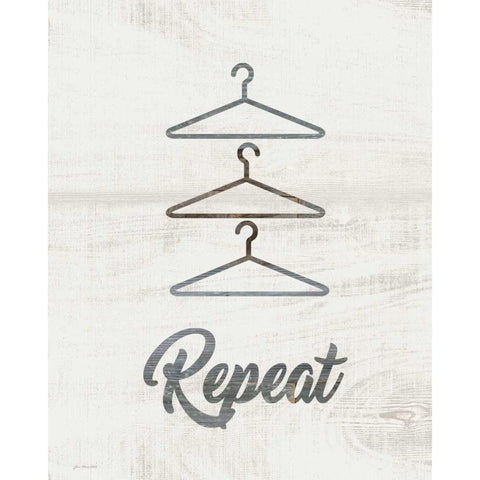 Barnwood Repeat Black Modern Wood Framed Art Print by Moulton, Jo