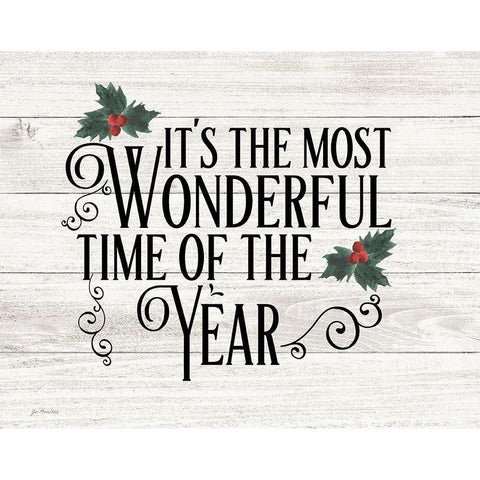 Most Wonderful Time White Modern Wood Framed Art Print by Moulton, Jo