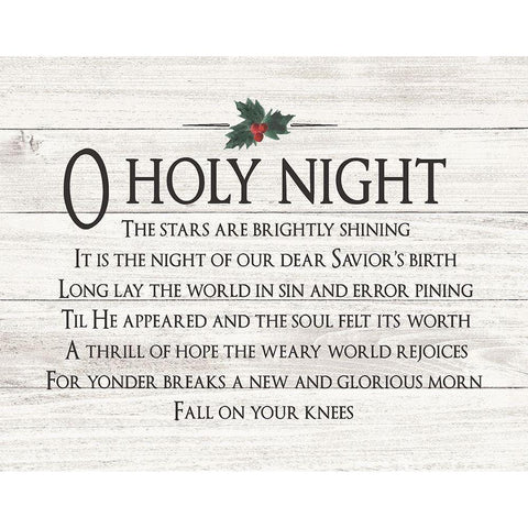 O Holy Night Gold Ornate Wood Framed Art Print with Double Matting by Moulton, Jo