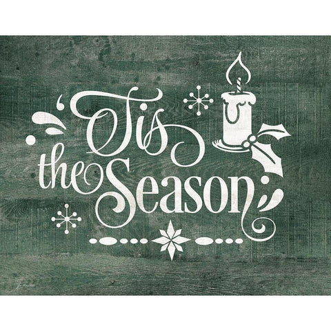 Tis the Season White Modern Wood Framed Art Print by Moulton, Jo