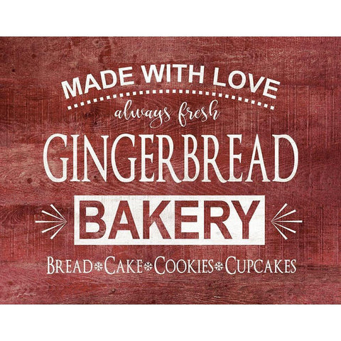 Gingerbread Bakery Gold Ornate Wood Framed Art Print with Double Matting by Moulton, Jo