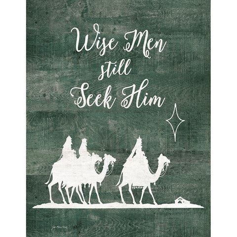 Wise Men Still Seek Him Black Modern Wood Framed Art Print with Double Matting by Moulton, Jo