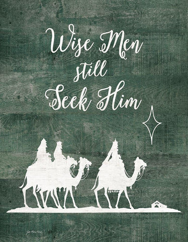 Wise Men Still Seek Him Black Ornate Wood Framed Art Print with Double Matting by Moulton, Jo