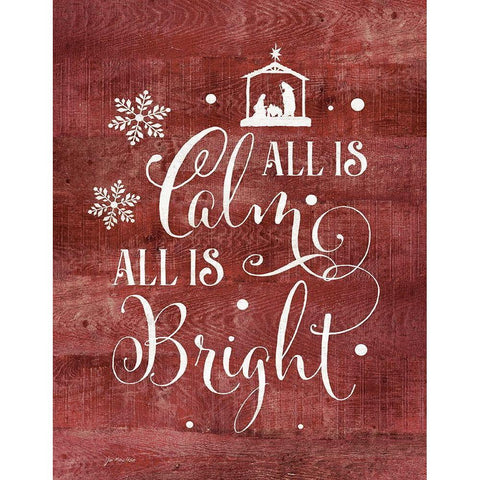 All Is Calm Gold Ornate Wood Framed Art Print with Double Matting by Moulton, Jo