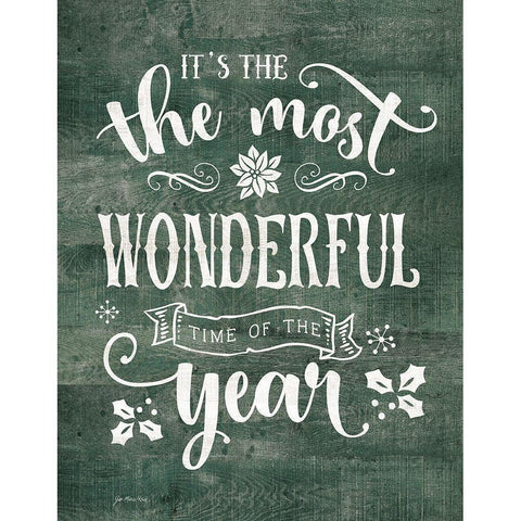 Most Wonderful Time of the Year Black Modern Wood Framed Art Print by Moulton, Jo