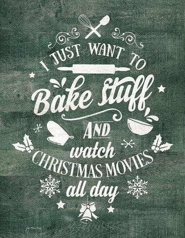 Bake Stuff White Modern Wood Framed Art Print with Double Matting by Moulton, Jo