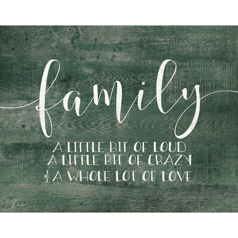 Family Black Modern Wood Framed Art Print with Double Matting by Moulton, Jo