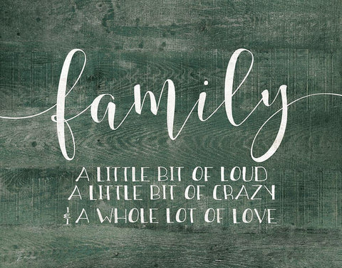 Family Black Ornate Wood Framed Art Print with Double Matting by Moulton, Jo