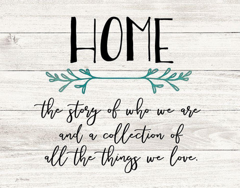 Home Black Ornate Wood Framed Art Print with Double Matting by Moulton, Jo